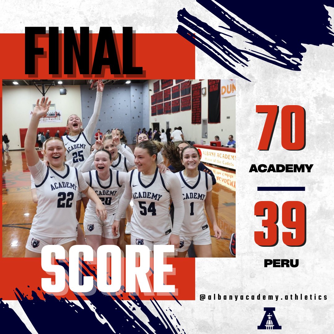 MOVING ON TO REGIONAL FINAL!

Eva Gitto and Alex Leonard led the way for the Bears in this one. Gitto scored 22 points, while Leonard was close behind with 19.

With the win, Albany Academy advances to the regional final,l where they will play Franklin Academy from Section 10.
