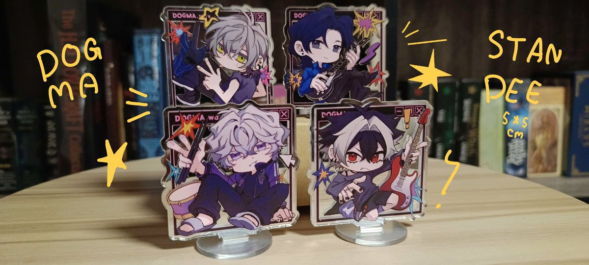 [ 🔈 ] DOGMA Acrylic Mirror Standees
ที่จะวางขายที่หน้างาน #CQ8 ค่ะ ! สินค้ามีจำนวนจำกัด รักใครชอบใครอย่าลืมมาหิ้วกลับบ้าน ><

💥👹🎧🍏
—————
COMIC SQUARE 8
March 16,2025
AM 11.00 - PM 6.00 
Union Hall 2, Union Mall
J53-J54 | บูธ ห้องนอนของเสืออ้น