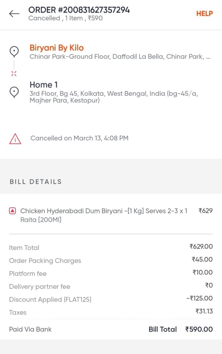 ChowdhurySumith's tweet image. So this is how Swiggy cheats it&apos;s consumers by cancelling the orders without consent via some glitch created by their own to earn more money.
Now after calling the mahaan CS multiple times, rude useless agents simply paste policy &amp;amp; don&apos;t wanna refund my hard-earned money.
