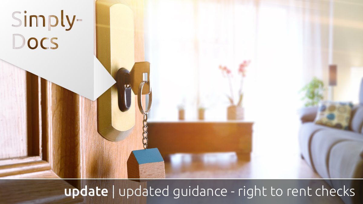 Simply_Docs's tweet image. Check out the latest updates to our guidance on Right to Rent Checks, taking into account recent updates to Government guidance on the subject: zurl.co/mzE4I  #PropertyLaw