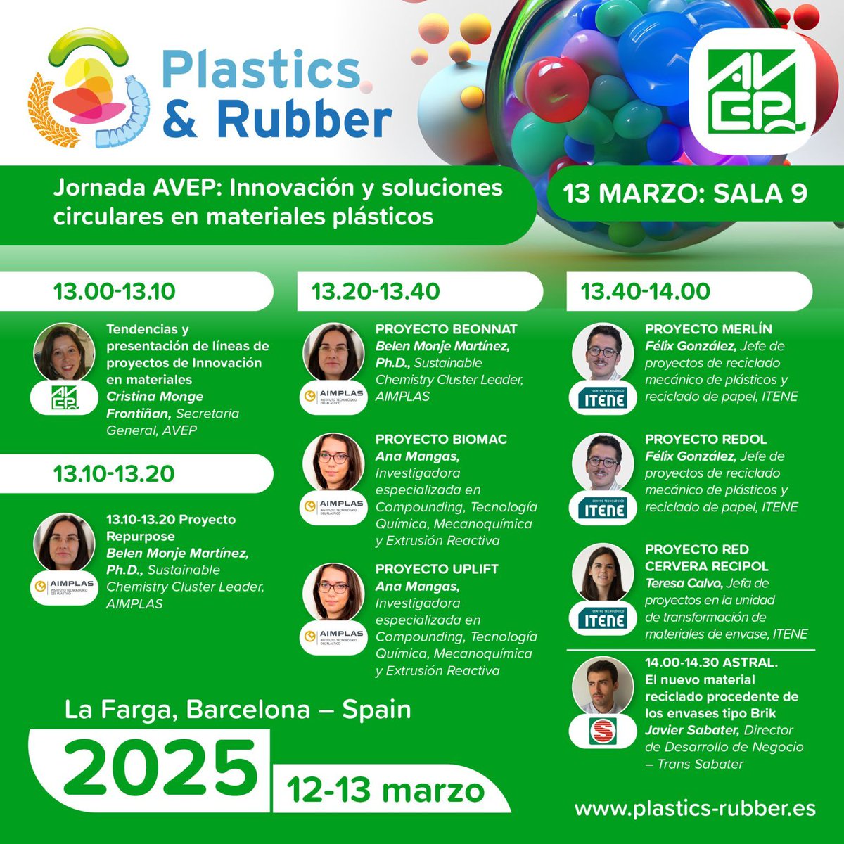 Hoy #AVEP organiza a las 13h en la sala 9 de la feria Plastics &amp;Rubbers. No te lo pierdas!!!
Más info avep.es
plastics-rubber.es/programa-cient…