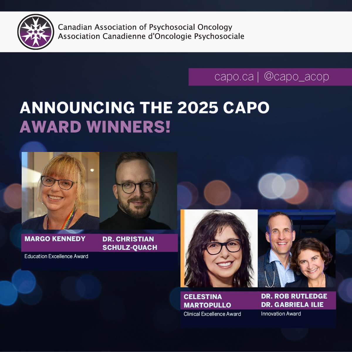 CAPO (@capo_acop) on Twitter photo Congrats to the 2025 <a href="/CAPO_ACOP/">CAPO</a> Award Winners! 👏👏
🎓 Education Excellence: Margo Kennedy & Dr. Christian Schulz-Quach
🩺 Clinical Excellence: Celestina Martopullo
💡 Innovation: Dr. Gabriela Ilie & Dr. Rob Rutledge
More details capo.wildapricot.org/awards/excelle…
capo.wildapricot.org/CAPO-Innovatio… Congrats to the 2025 <a href="/CAPO_ACOP/">CAPO</a> Award Winners! 👏👏
🎓 Education Excellence: Margo Kennedy & Dr. Christian Schulz-Quach
🩺 Clinical Excellence: Celestina Martopullo
💡 Innovation: Dr. Gabriela Ilie & Dr. Rob Rutledge
More details capo.wildapricot.org/awards/excelle…
capo.wildapricot.org/CAPO-Innovatio…