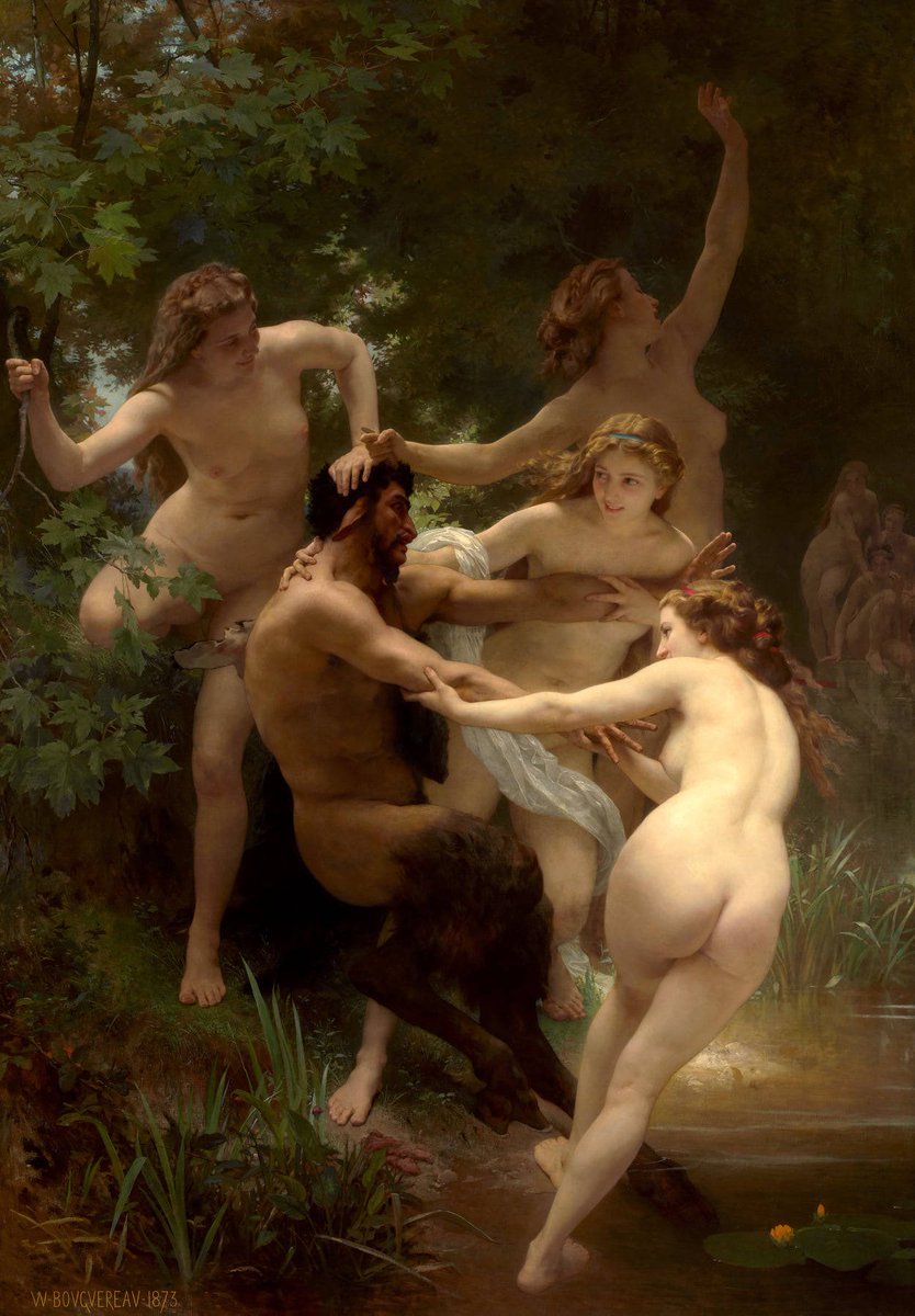 William-Adolphe Bouguereau (1825-1905), Nymphs And Satyr, 1873, oil on canvas, The Clark Art Institute