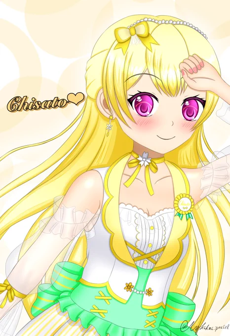 千聖ちゃん!! #bandoriart #白鷺千聖