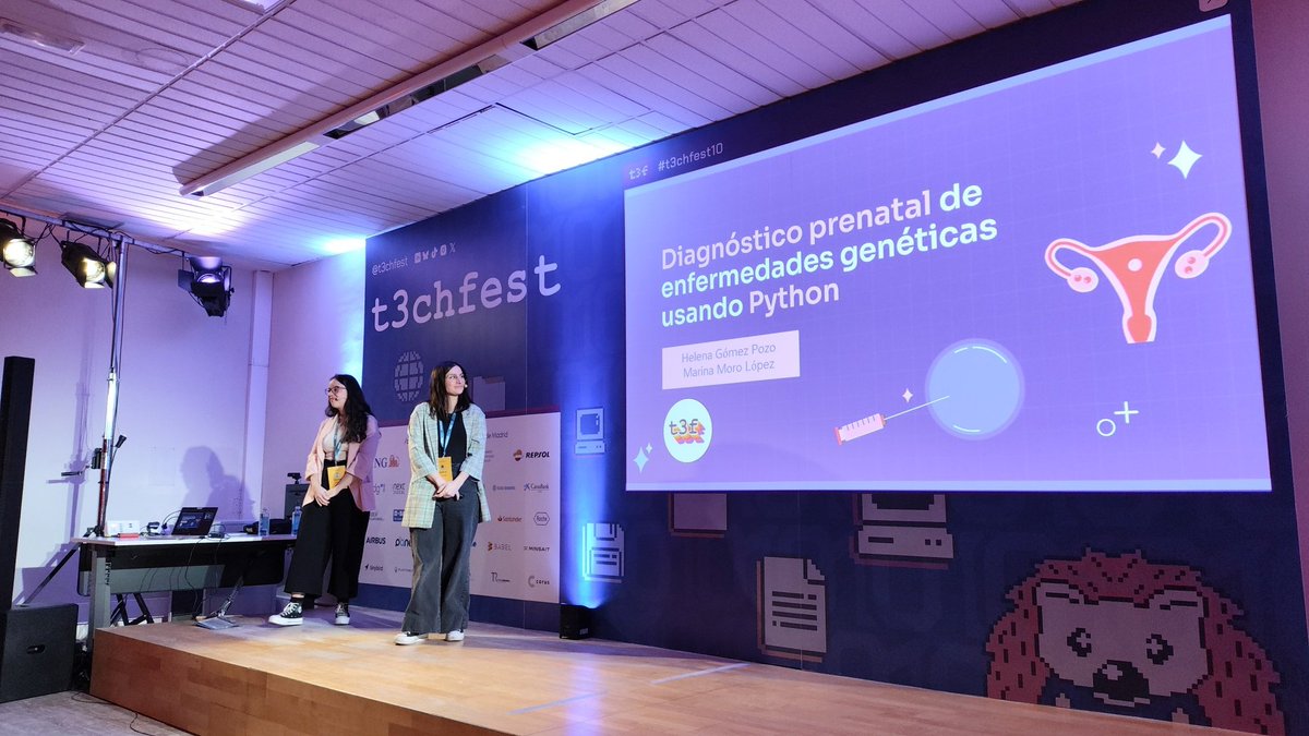 Alberto (@bardabasada) on Twitter photo Tercero del día...
Vamos a por el diagnostico de enfermedades prenatales...
Con <a href="/HelenaGomezPz/">Helena Gómez Pozo</a> y <a href="/marinamorolopez/">Marina Moro López</a> en el <a href="/T3chFest/">T3chFest</a> #T3chFest10 Tercero del día...
Vamos a por el diagnostico de enfermedades prenatales...
Con <a href="/HelenaGomezPz/">Helena Gómez Pozo</a> y <a href="/marinamorolopez/">Marina Moro López</a> en el <a href="/T3chFest/">T3chFest</a> #T3chFest10