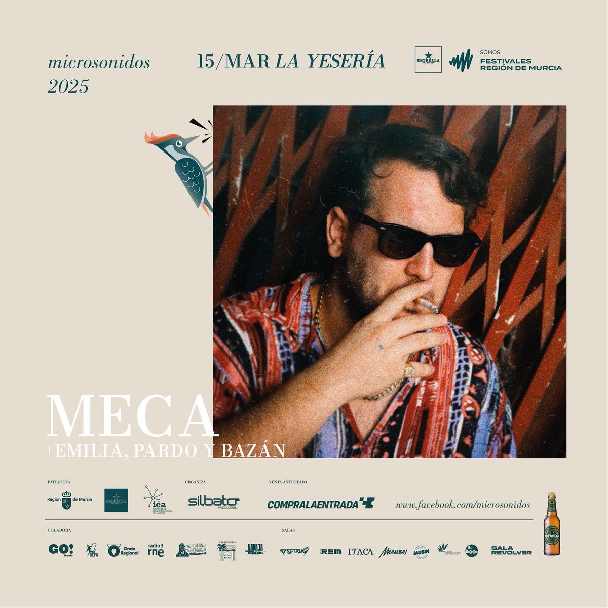 Preparad los cigarros, porque este sábado tenemos bolazo en La Yesería con Emilia Pardo y Bazán y Meca.

Últimas entradas eh, pío-pío... silbato.compralaentrada.com/eventos/13783/…