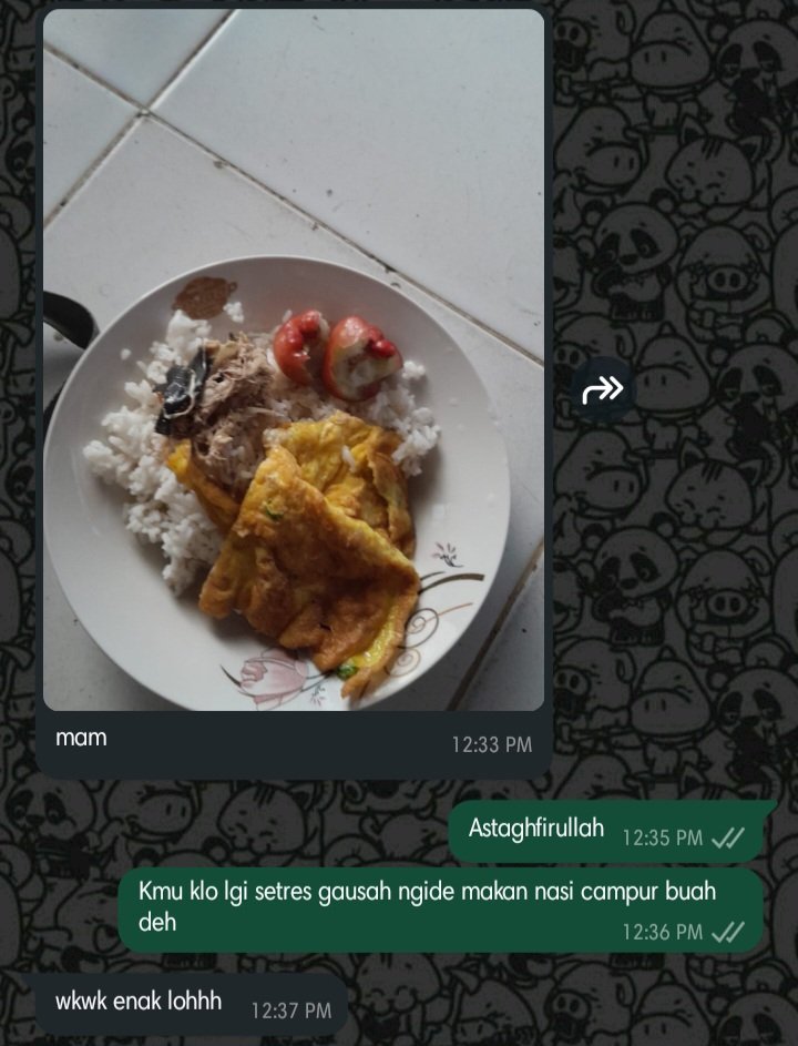 nfrdsa's tweet image. 4 sehat, 5 nguawor😵‍💫