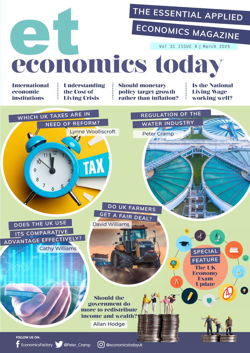 The Economics Today exam special is PUBLISHED!

Grab yours at economicsfactory.com/product/econom…

Bumper issue includes 8 page UK Economy pullout and articles selected on topics "due" for testing this summer.

#Economics #ET #Alevel #AQA #Edexcel #OCR