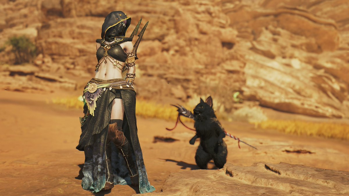 ChiBiCco0111's tweet photo. やっぱ黒猫最高やね🐈‍⬛

 #モンハンワイルズ  #MonsterHunterWilds https://t.co/vsapQcXp1T