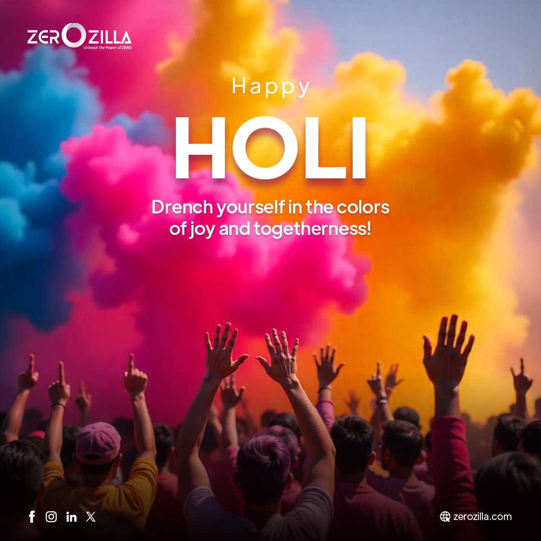Zerozilla_com's tweet image. Play with colors, dance with happiness, and cherish every moment! Wishing you and your family a Holi filled with peace, love, and prosperity!

#zerozilla #holi2025 #festivevibes