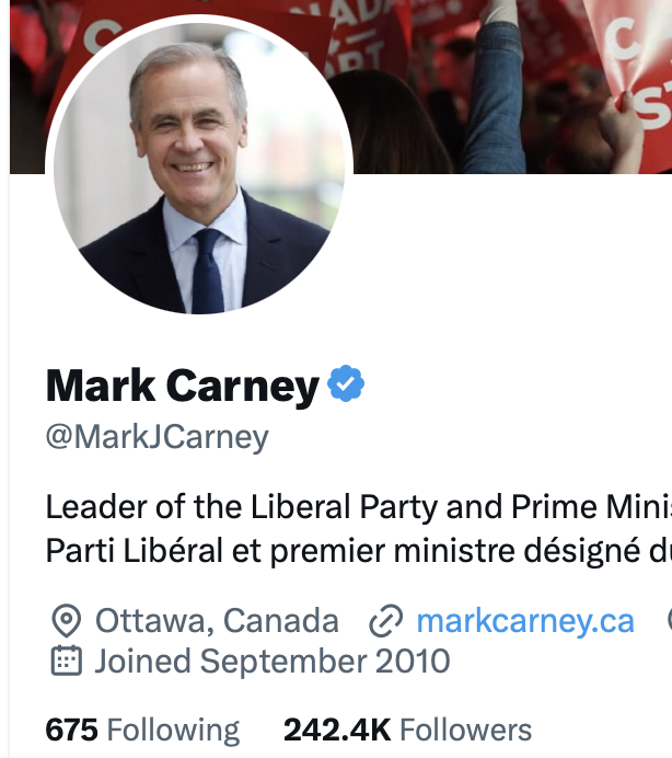 Ok, forget Freeland. 

Asking the freedom-loving 𝕏 fam to make my account bigger than Carney's. 

I only need 30K.  

😅🙏🔁