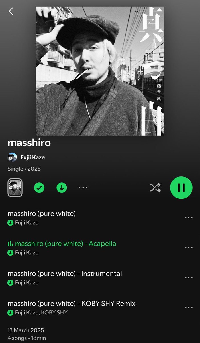 FujiiKazeGlobal's tweet photo. Who is listening to masshiro EP right now? Don't you think this is incredibly good? This is insane! 🔥
🔗https://t.co/zDLfVTeWeq #MasshiroOutNow #masshiroEP https://t.co/eEpm0pHQZY
