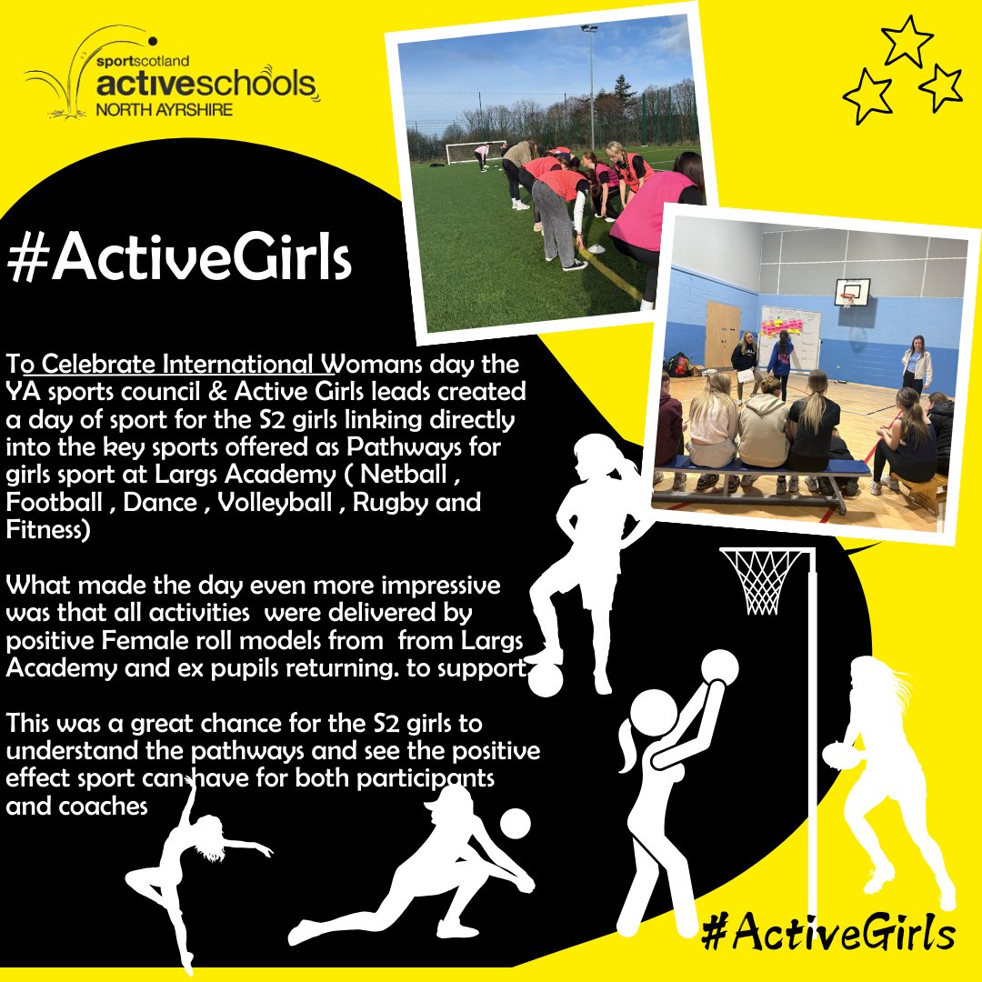 North Ayrshire Active Schools (@naactiveschools) on Twitter photo #ActiveGirls๐๐ค
The S2 girls <a href="/LargsAcademy/">Largs Academy</a> Celebrated International Woman's Day with a celebration of Activity that Girls can access thanks to <a href="/LargsAcadPEdept/">Largs PE Dept</a> All activity were delivered by female role models highlighting the positive atmosphere for female Sport & Leadership #ActiveGirls๐๐ค
The S2 girls <a href="/LargsAcademy/">Largs Academy</a> Celebrated International Woman's Day with a celebration of Activity that Girls can access thanks to <a href="/LargsAcadPEdept/">Largs PE Dept</a> All activity were delivered by female role models highlighting the positive atmosphere for female Sport & Leadership