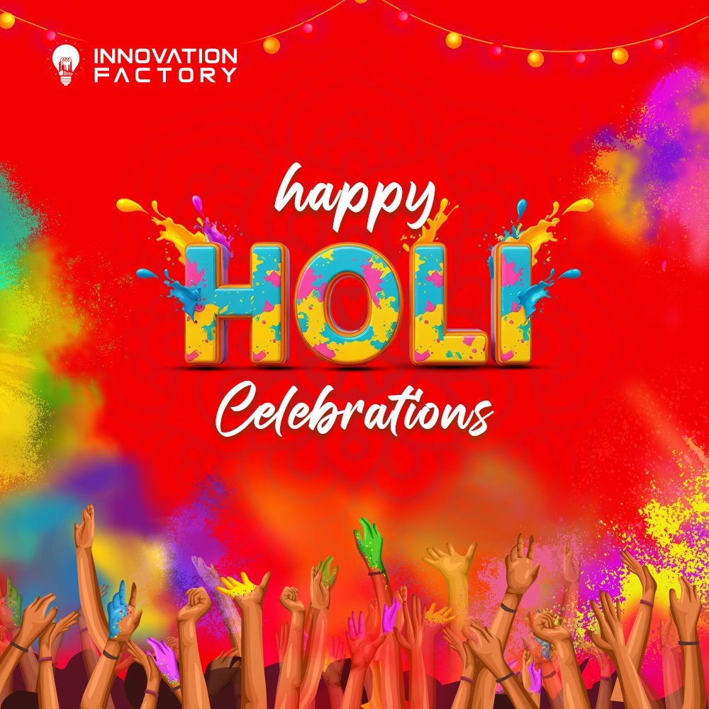Happy Holi to our Innovation Factory family! 🌸
May this festival of colors bring joy, peace, and divine inspiration to your hearts.
Let’s embrace the colors of unity, faith, and progress. 🕉️🛕🪷🙏
#happyholi2025 #HolikaDahan #HappyHoli #HappyHoliAllOfYou #InnovationFactory