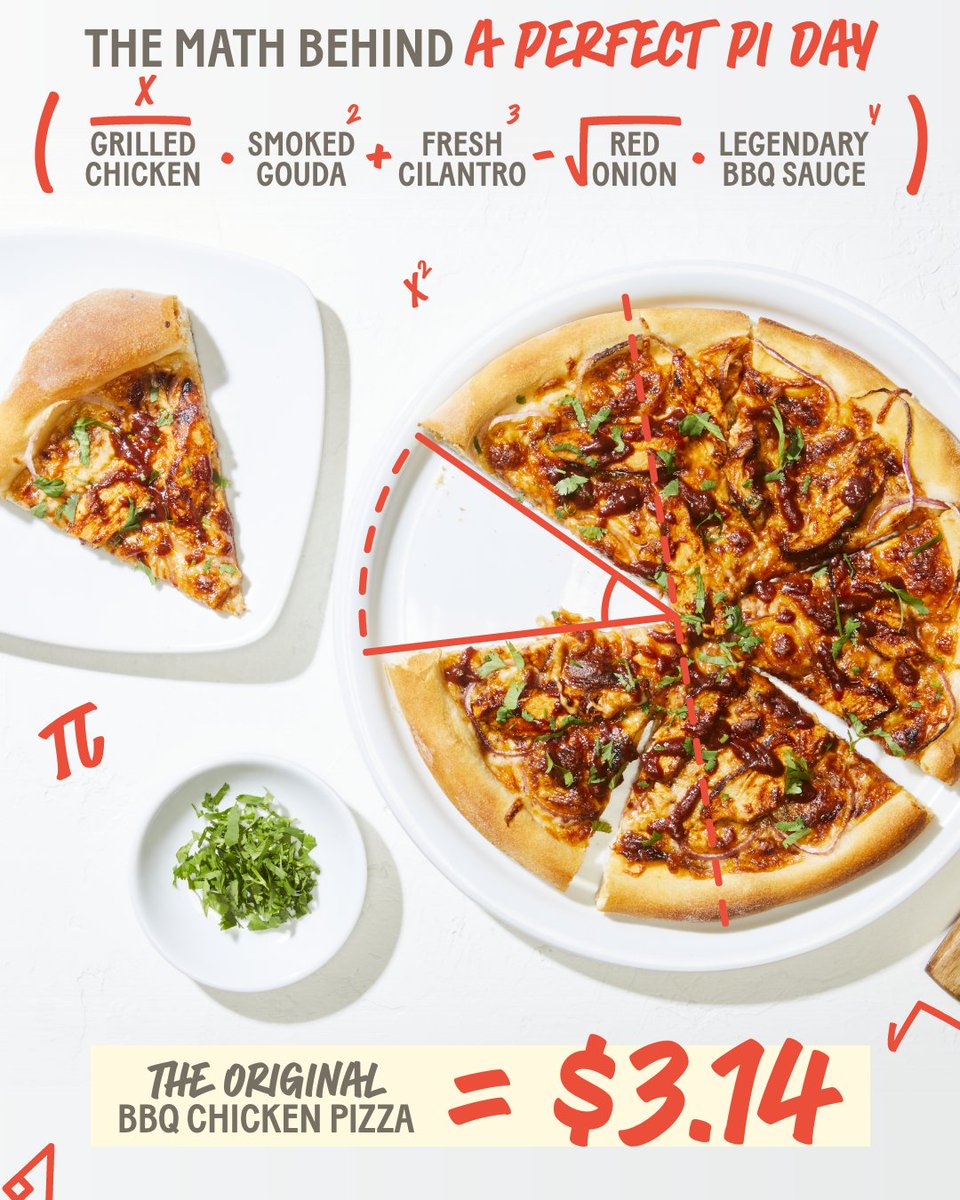 Math may not be our specialty, but $3.14 pizzas starting 3/13 at CPK? We got that one right! 🍕 Rewards Members enjoy this deal with a $25 purchase.
📲Text your email to 46275 to join CPK Rewards!