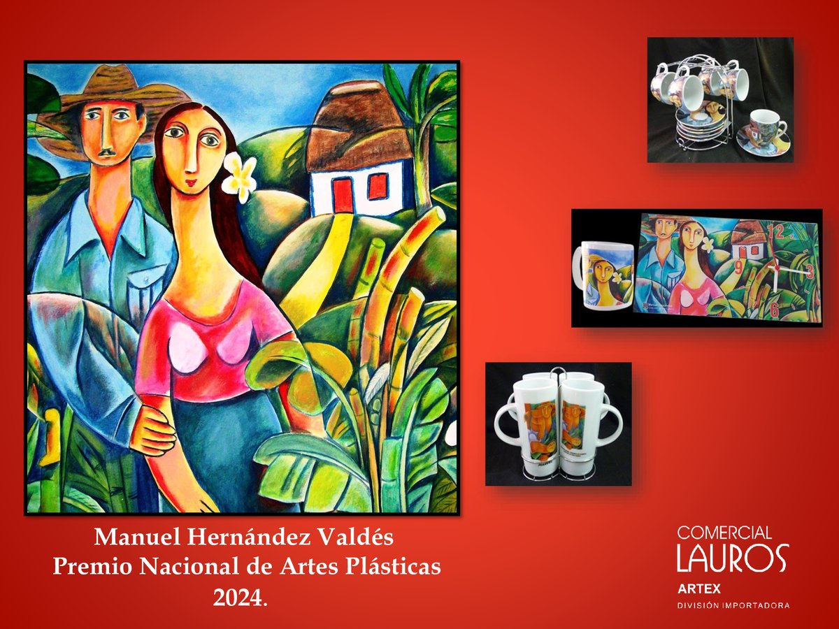 ✨👋Felicitaciones al artista 👨‍🎨Manuel Hernández, Premio Nacional de Artes Plásticas 2024, este reconocimiento destaca su invaluable contribución al desarrollo del arte cubano🇨🇺.¡ Gracias Maestro, por su colaboración con el proyecto 🎨🖌️#ArteEnCasa! #SomosArtexCuba #CubaEsCultura