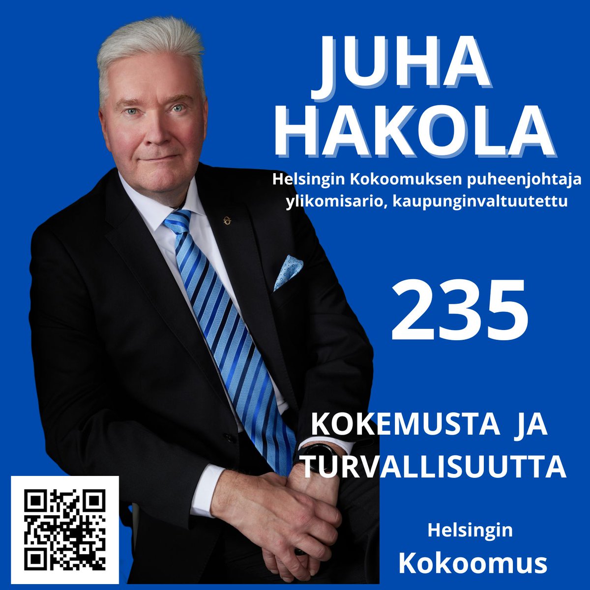 Kuntavaaleissa Helsingissä numeroni on 235.