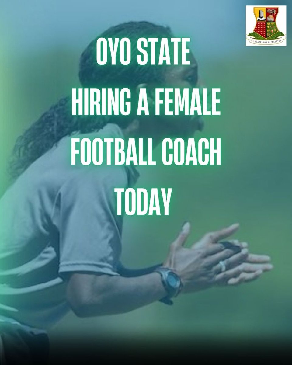 Wasilatadegoke's tweet image. Are you passionate about developing young female football talents? Do you have the skills and experience to lead a dynamic team to success? If yes, we want you.

We are currently recruiting a Coach for a female football team in Oyo State.