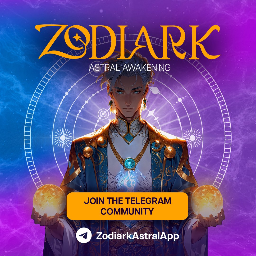 🔮Hey Seeker! 🔮
Still not part of our Telegram community? What are you waiting for? DESTINY IS CALLING YOU!

👉Get updates.
👉Discover compatibilities with others souls. 
👉Unveil what fate has in store for you. 

☄️JOIN OUR COMMUNITY NOW: t.me/ZodiarkAstralA…