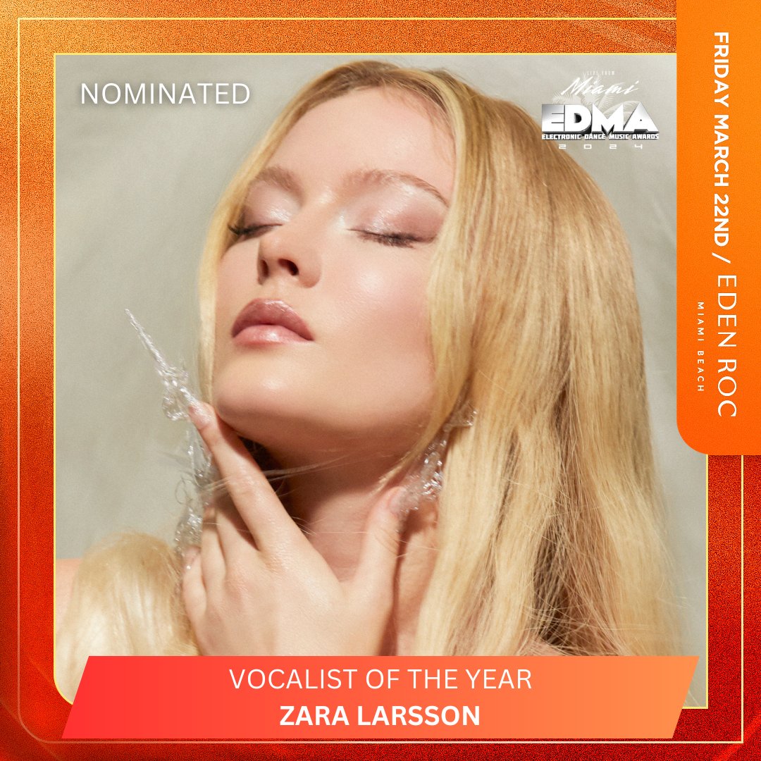 Thank you @edmawardsmiami for two nominations!! Music Video of The Year &amp; Vocalist Of The Year.  You can vote for me here: Vocalist Of The Year- poll.fm/13329517 &amp; Music Video Of The Year- poll.fm/13329597 🥳🥳🥳
