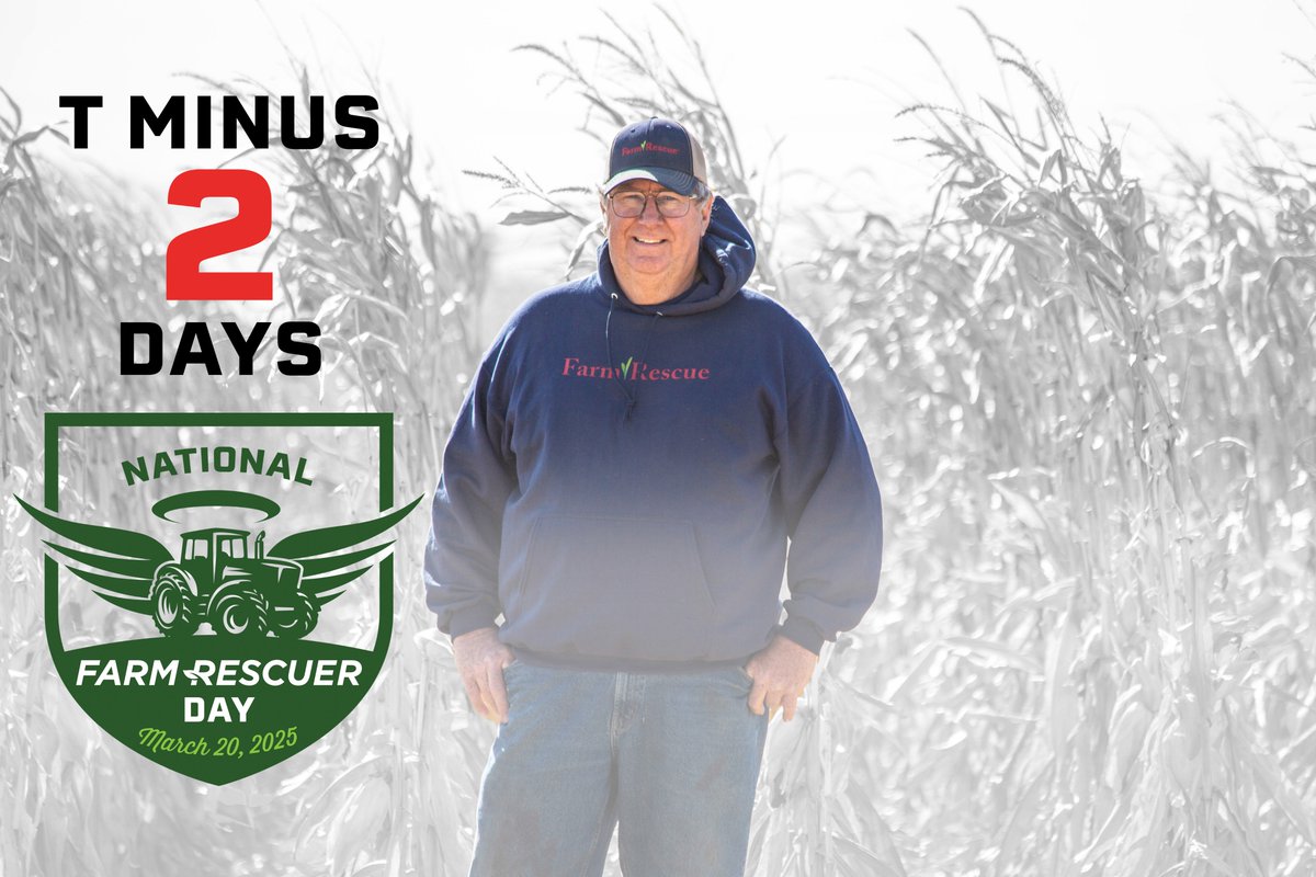 2⃣days until National Farm Rescuer Day and we’re counting down to this special day of recognition. Please show your support by making a donation, volunteering, referring a family in crisis, fundraising, or simply sharing our story on March 20 during National Farm Rescuer Day!