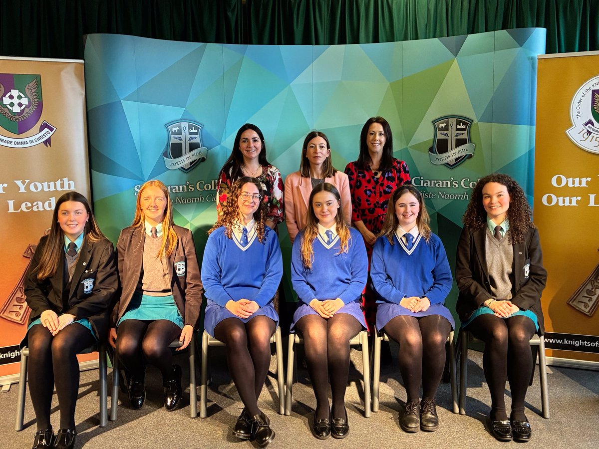 Best of luck to St Ciaran’s who are through to the next stage of the Knights of St Columbanus Public Speaking competition! Thank you so much for the hospitality today <a href="/assumptionlive/">Assumption Grammar</a>