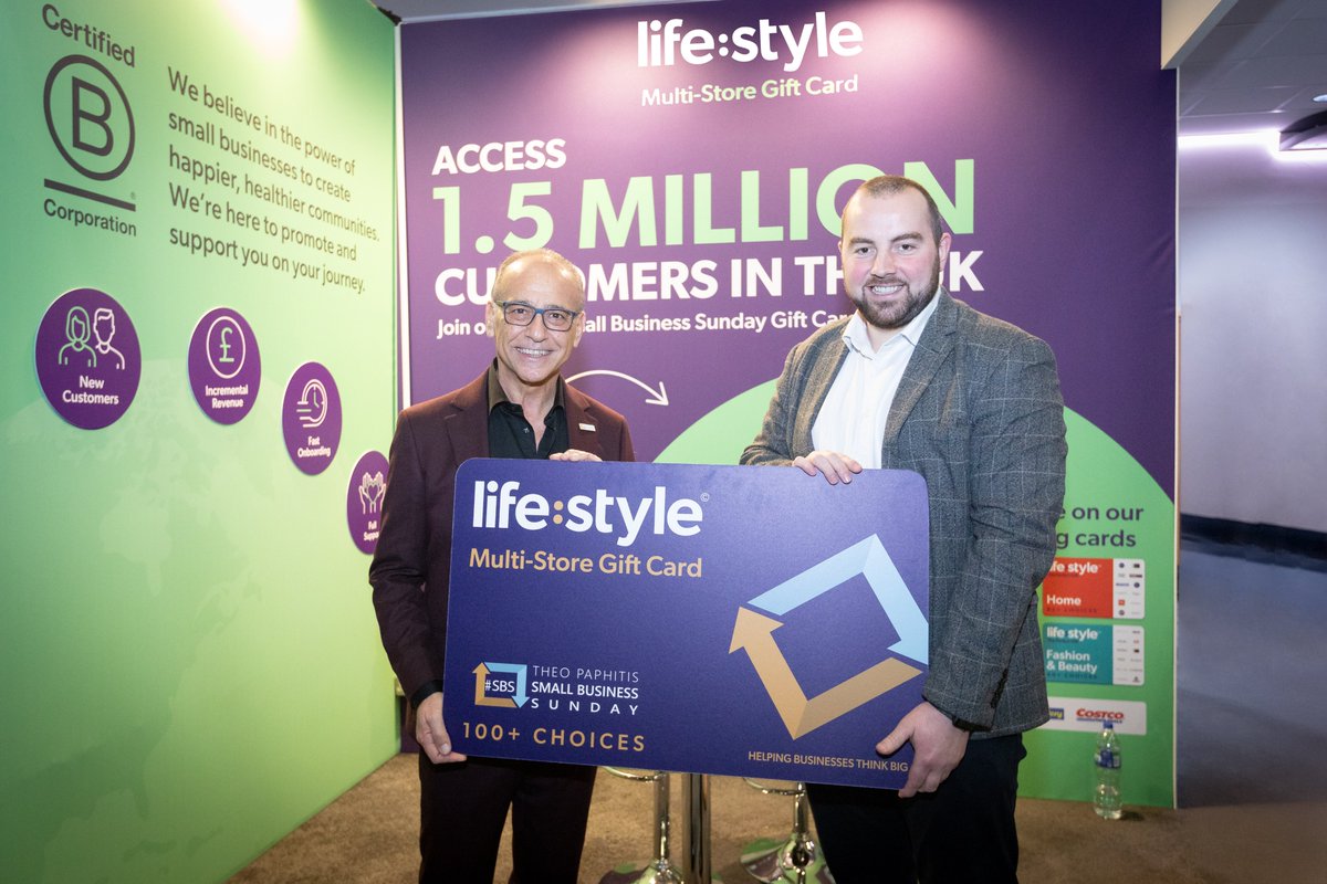Another fantastic initiative, just for #SBS winners👍

At #SBSEvent2025, I was delighted to announce that SBS Small Business Sunday has teamed up with Lifestyle to launch a #SBS gift card.

The new #SBS gift card will give small businesses the opportunity to see new routes of