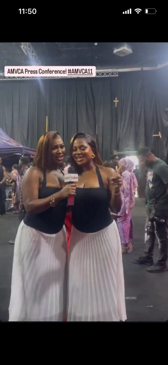 OppongRenelle's tweet image. Wanni x Handi spotted at the AMVCA press conference!💕

#WanniXHandi