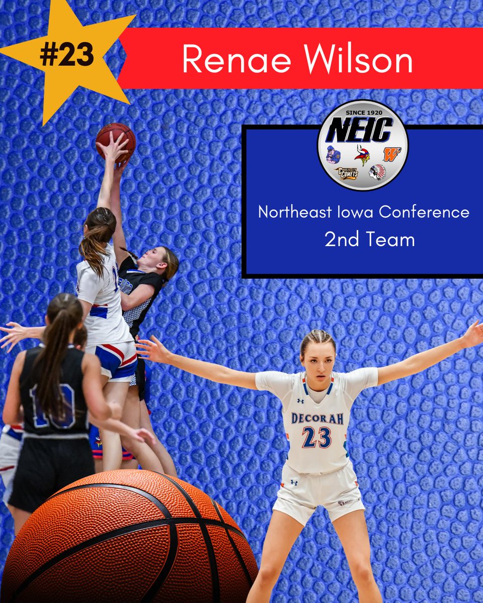 Congrats to Renae Wilson on her 2nd Team All- NEIC honor! 🏀 💪
