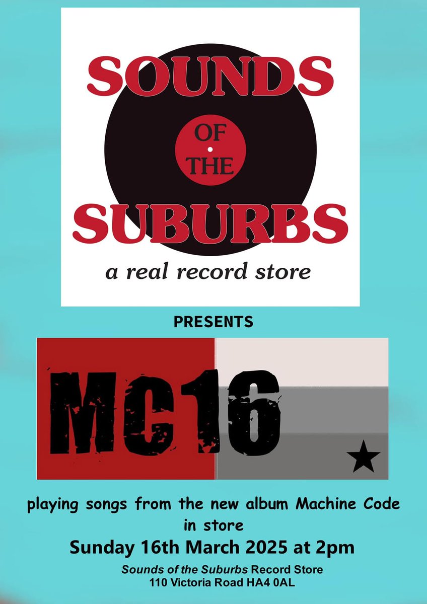 Top of the Shops on Sunday for us <a href="/soundssuburbs/">Sounds Ofthe Suburbs</a> Reee-tale....innit! Can't wait!