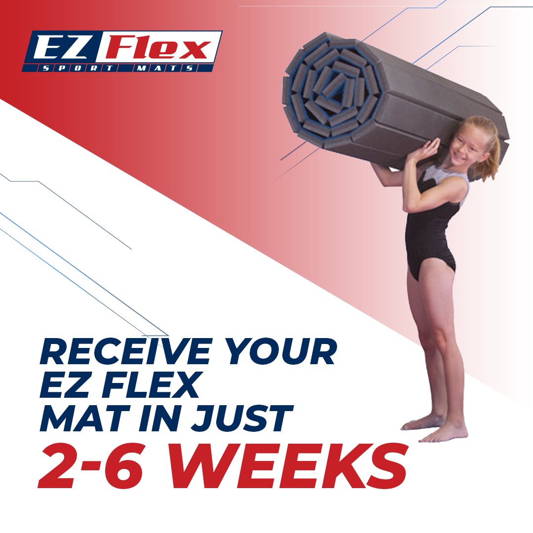 We work hard to get your mats to you ASAP! 

📦 Home Cheer Mats take about 2 weeks. 
📦 Vinyl Home Mats take 2-6 weeks. 

More information over here! 👉 ezflexmats.com/shipping-order… 

#EZFlexMats #SportMats