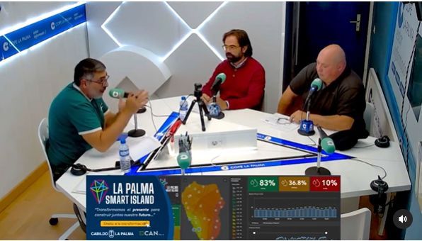 lapalma_smart's tweet image. En el día de hoy, participamos en una entrevista en la radio local Cope La Palma, donde compartimos los avances y novedades del proyecto.

Puedes escuchar la entrevista completa en los siguientes enlaces:
- instagram.com/p/DHI3-uqSorK/
- facebook.com/share/v/15KPNN…