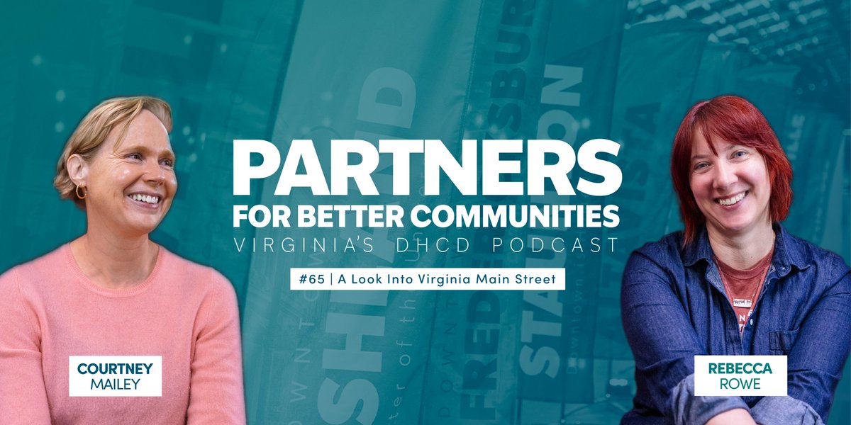 New Episode! 🛎️

🎙️ Tune in for a brand new Partners for Better Communities podcast episode with special guests,
✨ Courtney Mailey and
✨ Rebecca Rowe, DFCP 
of our Virginia Main Street program!

 🔗 linktr.ee/dhcdeaco