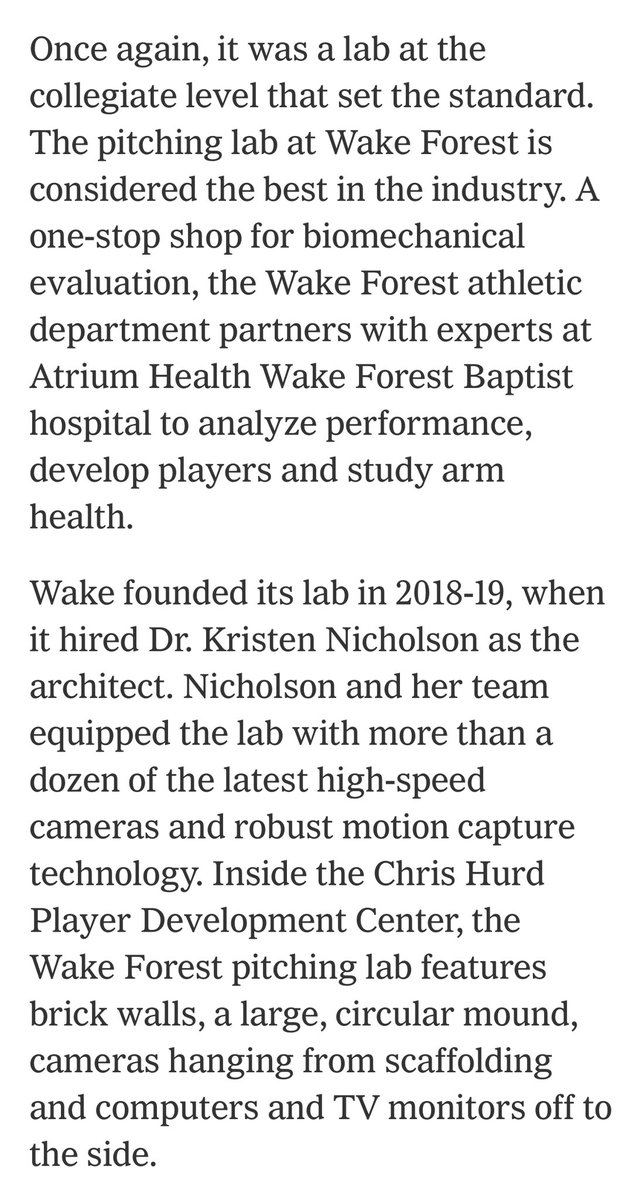 Susan R. Wente (@presidentwente) on Twitter photo At <a href="/WakeForest/">Wake Forest University</a>, the intersection of academics and athletics gives student-athletes a competitive edge on the field and in life. Our state-of-the-art Pitching Lab, built on cutting-edge technology and expert analysis, has helped shape some of baseball’s top talent. I’m proud to At <a href="/WakeForest/">Wake Forest University</a>, the intersection of academics and athletics gives student-athletes a competitive edge on the field and in life. Our state-of-the-art Pitching Lab, built on cutting-edge technology and expert analysis, has helped shape some of baseball’s top talent. I’m proud to