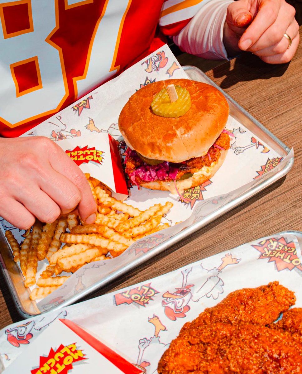 The Comeback Sandwich from Mother Clucker ✨ It's a classic for a reason. Stop by Parlor and make it your lunch today!