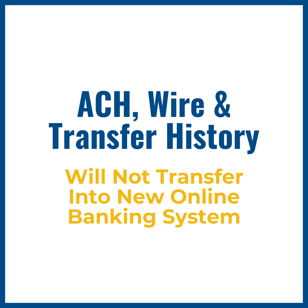 As we transition to Commercial Bank of California, we want to ensure your banking experience remains seamless. If you need to keep records of ACH, Wire, and Transfer history, please download them from your current online banking system before May 2.