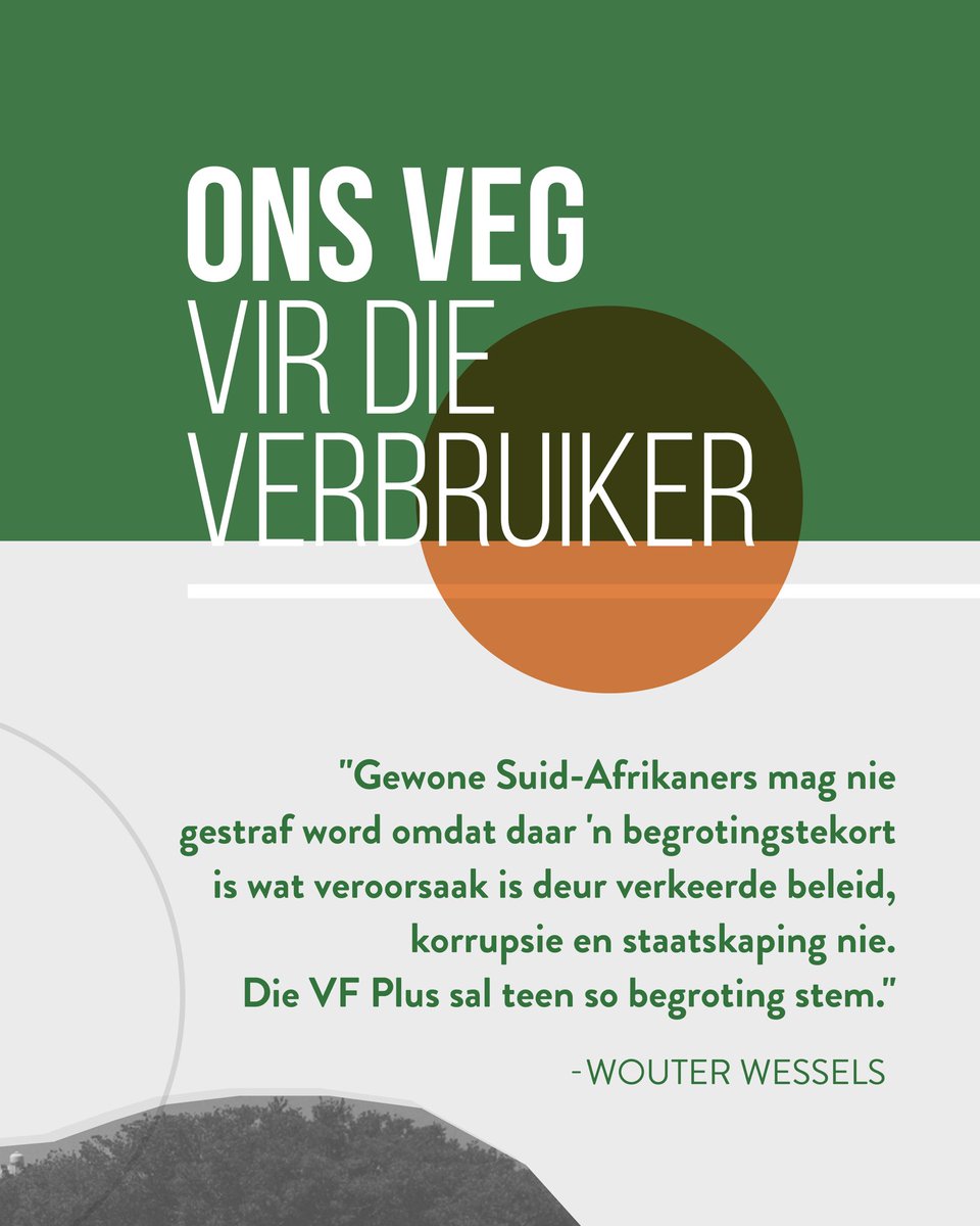 VFPlus's tweet photo. ❌ BTW-verhoging: Ons sal in die parlement teen dit stem! | ❌ VAT increase: We will vote against it in parliament! #BudgetSpeech2025 #VATincrease https://t.co/xsbwNy0iQd