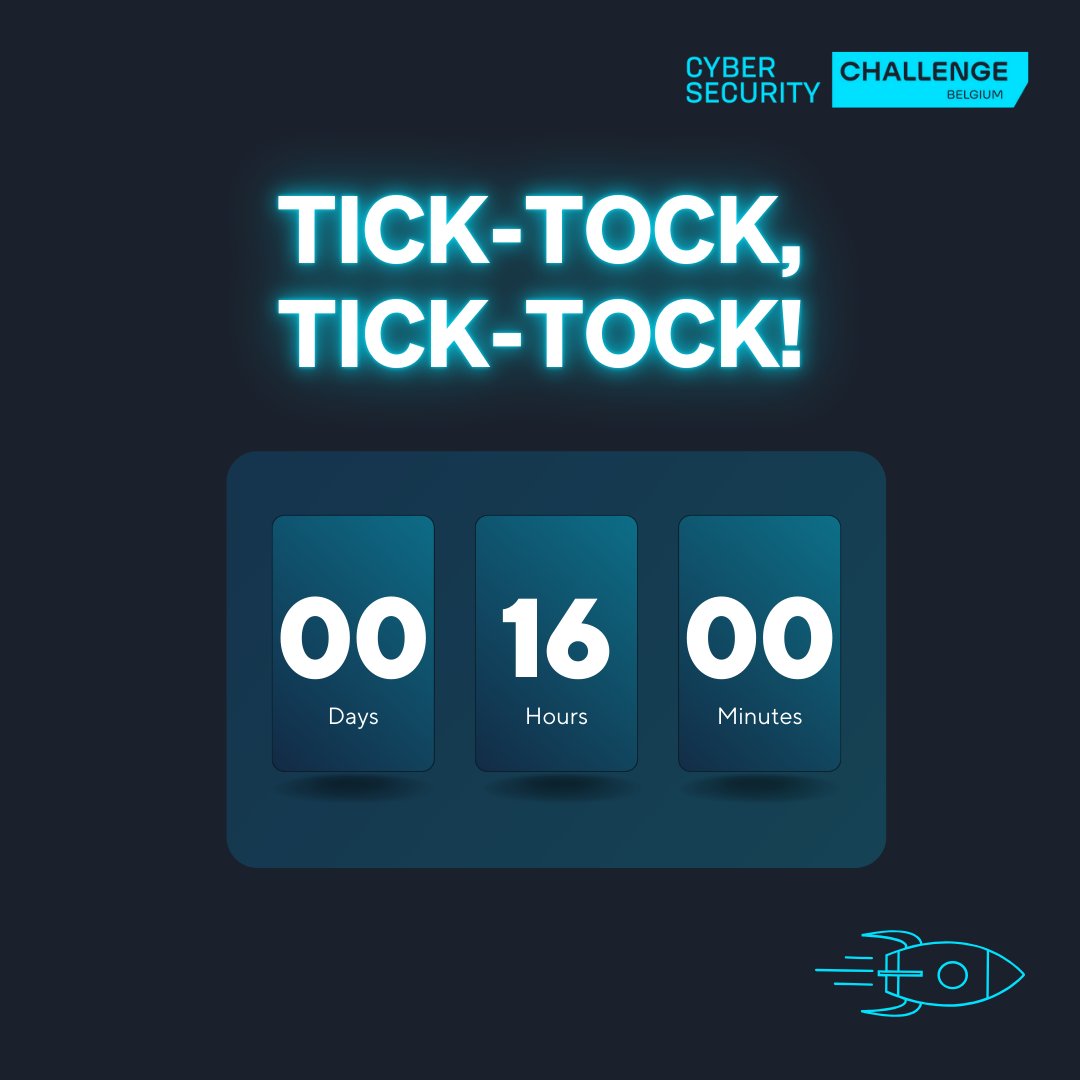 Tick-tock, tick-tock – just one more night to go, and tomorrow the qualifiers for the Cybersecurity Challenge Belgium 2025 begin. Are you ready? 🚀