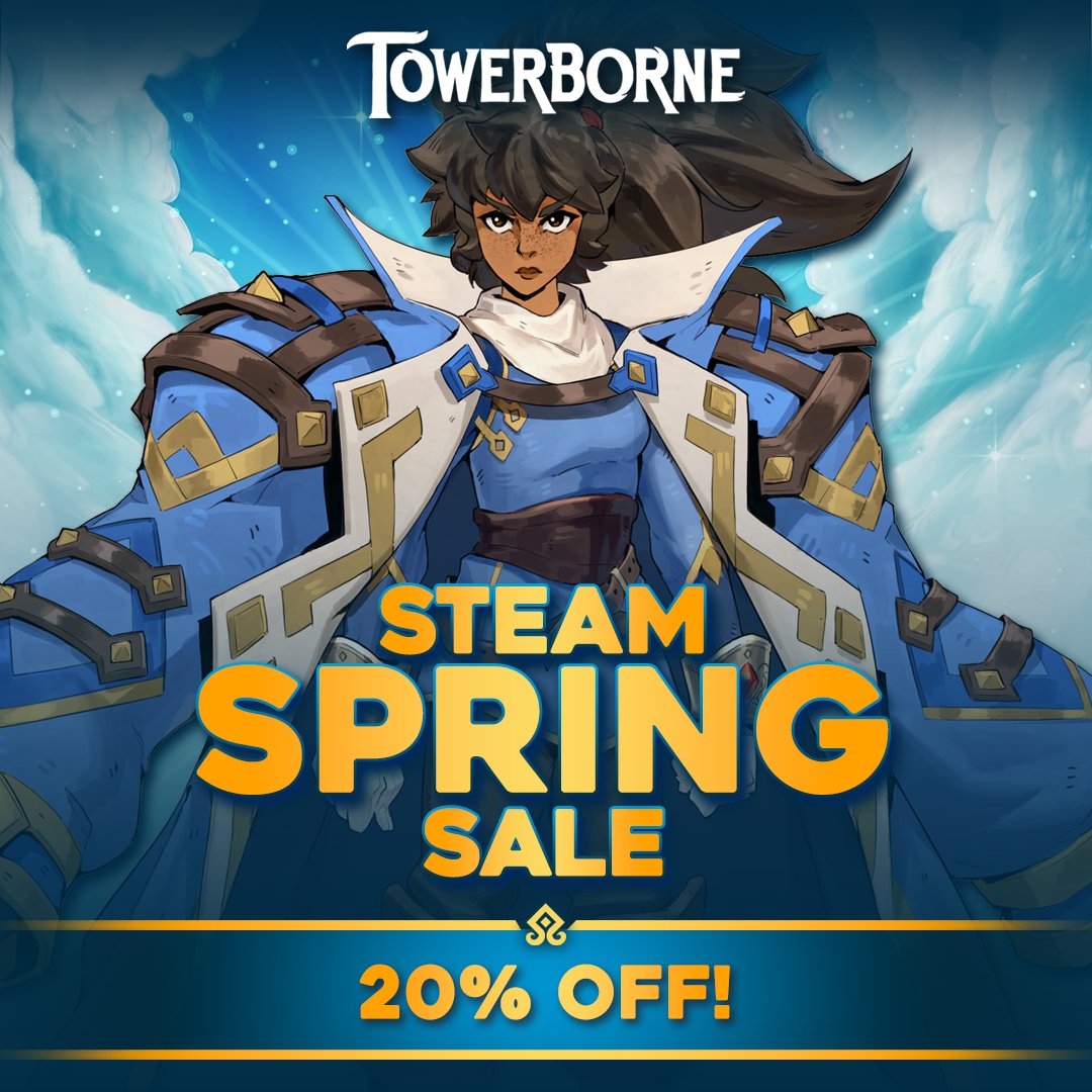 The Steam Spring Sale is here! 🌺🐦💸

And you can save 20% on Towerborne and become a Founder for a great price! 

Join us and claim all sorts of special Founders bonuses now! 🔗 bit.ly/4cUPnr7