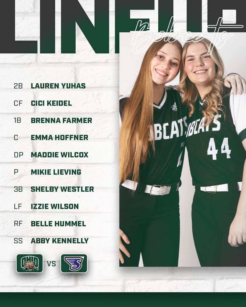 Lineup for game 1 vs Stonehill! 

#OUohyeah
