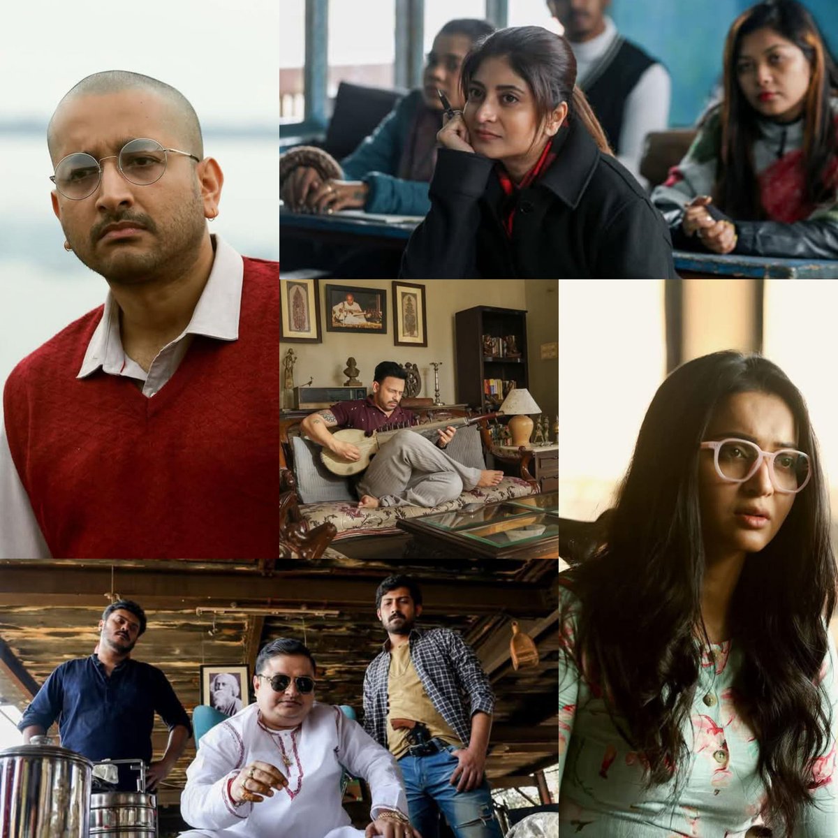 WB_BoxOffice's tweet photo. ‘কিলবিল সোসাইটি’ FIRST-LOOKS ARE HERE... Team #KillbillSociety drop #FirstLooks from the world of the sequel to #HemlockSociety... stars #ParambrataChatterjee as #AnandaKar... unites #SrijitMukherji with #KoushaniMukherjee for the first time... TEASER ARRIVES 15 MARCH @ 11.11 am. https://t.co/Z6q0Z9wTST