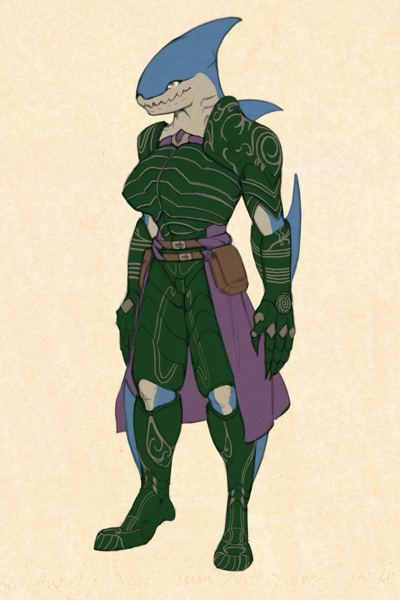 Prjdreamforge's tweet photo. The 3rd Branch of the Tide Pact military is the Tital Defenders. They are made up of the hardiest Aquians, Carcept crab humanoids and Shak shark humanoids that have incredible defenses and attack prowess. #ttrpg #art #armor #design #fantasy https://t.co/yIJdTqjeXj