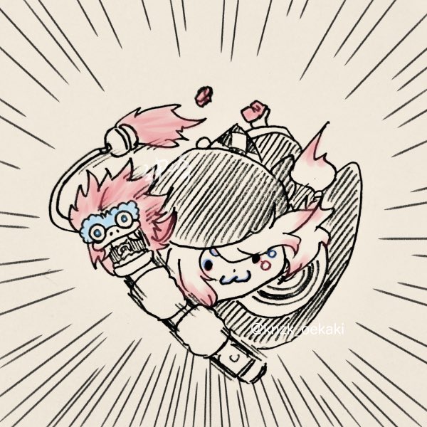 「火鼠楽しみが我慢できなくて落書き… 」|神崎なまりのイラスト