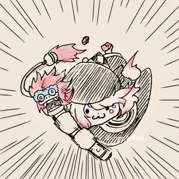 火鼠楽しみが我慢できなくて落書き… 