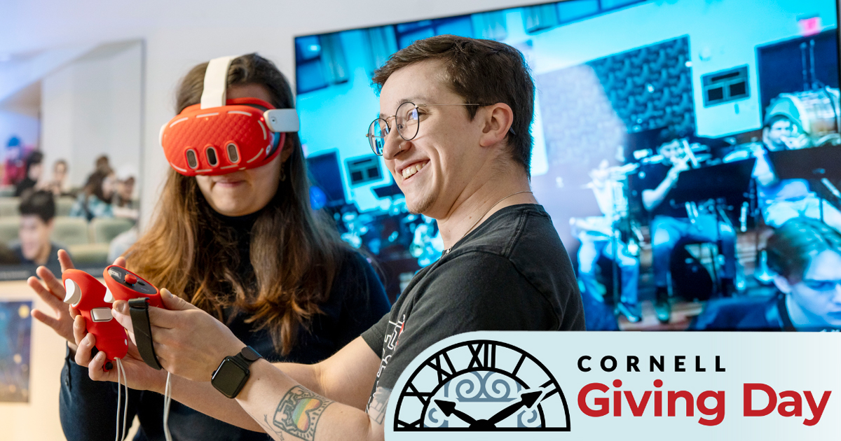 CTICornell's tweet image. It's #CornellGivingDay! Whether we're helping faculty navigate GenAI or explore XR/VR & digital storytelling in our Creative Tech Lab, or supporting them Creative Teaching Awards, we love seeing what the future of teaching has in store for #Cornellians!
givingday.cornell.edu/campaigns/cent…