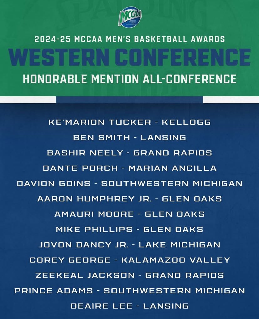 Blessed to receive Honorable Mention All-Conference  <a href="/LCCstarsMBB/">Lansing Community College Men's Basketball</a> <a href="/LCCStarsAD/">LCCStarsAD</a>