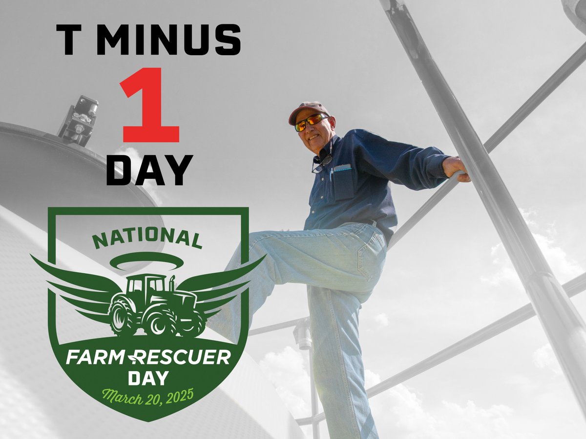 1⃣day until National Farm Rescuer Day and we’re counting down to this special day of recognition. Please show your support by making a donation, volunteering, referring a family in crisis, fundraising, or simply sharing our story tomorrow during National Farm Rescuer Day!