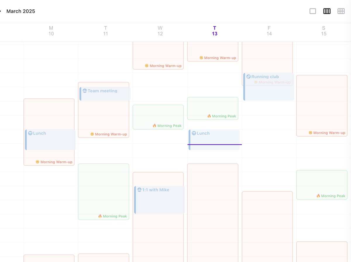 Lifestack Web now supports Week View and Month View!

Get a better overview of your energy schedule, plan ahead with ease, and stay productive 🚀