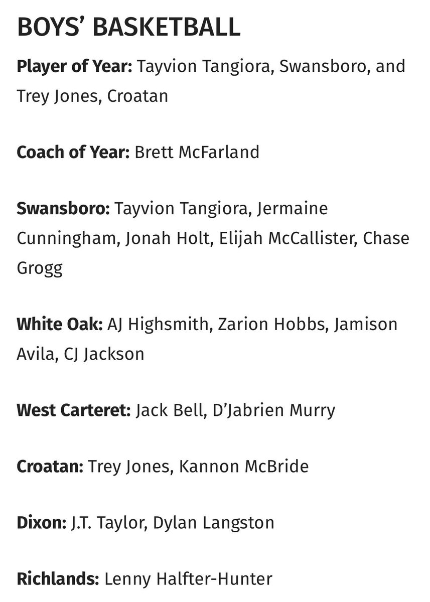 S/O to Trevor “AJ” Highsmith, Zarion Hobbs, Jamison Avila and Curtis “CJ” Jackson your all conference Honors. #WhiteOak💚💛🏀 #WeAllRow