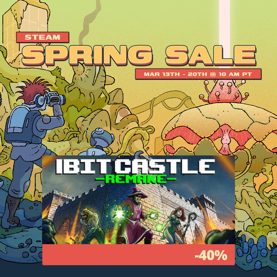 You can now grab one of my games—1BIT CASTLE REMAKE - at 40% off! 🏰⚔️

Defend your castle against relentless monster hordes in this unique mix of strategy and tower defense!